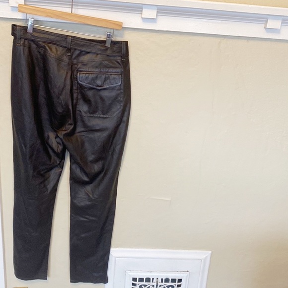Rag & Bone Mia Leather Trouser Pants - Picture 12 of 14